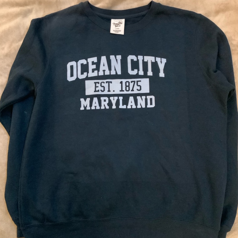 Ocean City Maryland Crewneck Sweater - Navy